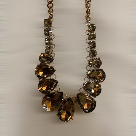 Jewelry Bundle Statement Faux Red Amber Color Stone Silver Necklaces Set of 3 - Picture 9 of 12